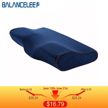 

BALANCELEEP Memory Foam Cervical Vertebra Pillow Neck Orthopedic Slow Rebound Pressure Pillows Release Spine Pain Bedding Pillow