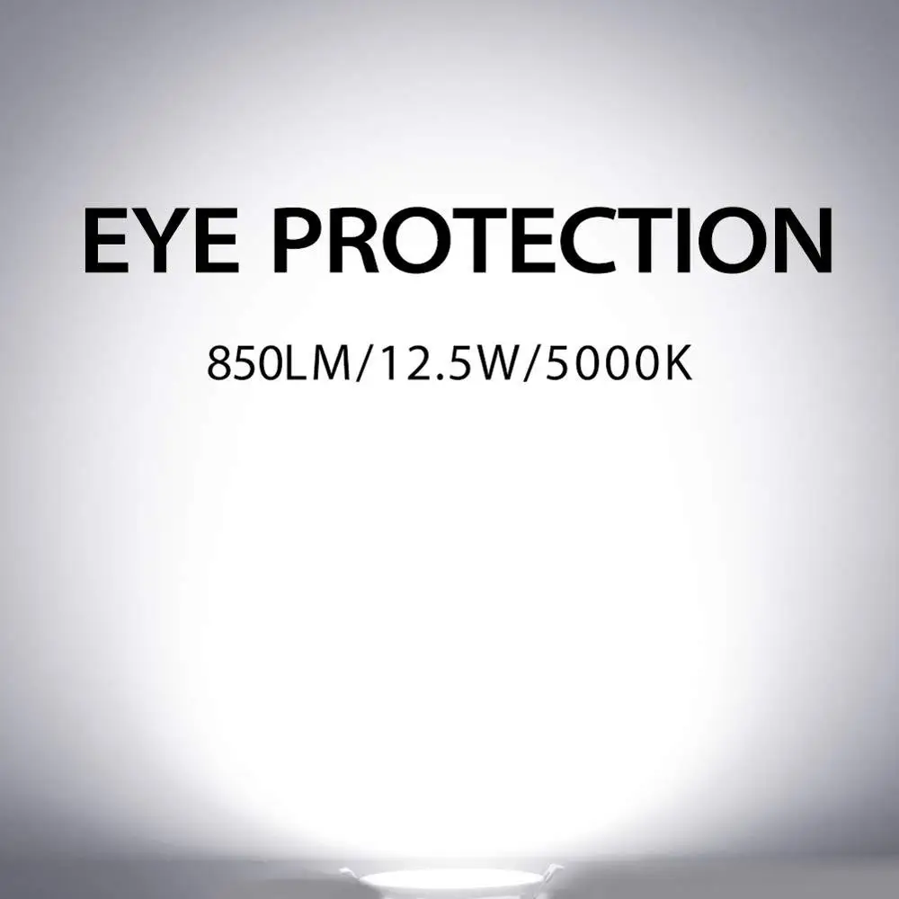5000k " Ультра-тонкие светодиодные встраиваемые светильники 2700-5000K Дневной потолочный светильник с регулируемой яркостью светильник с распределительной коробкой 12,5 Вт 850 лм ETL - Испускаемый цвет: 5000k