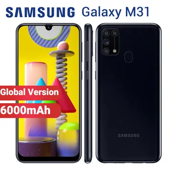 

Global Version Samsung Galaxy M31 Mobile Phone 6000mAh 64GB 6GB M315F/DS 6.4" Exynos 9611 64MP Dual SIM Android 10 4G Smartphone