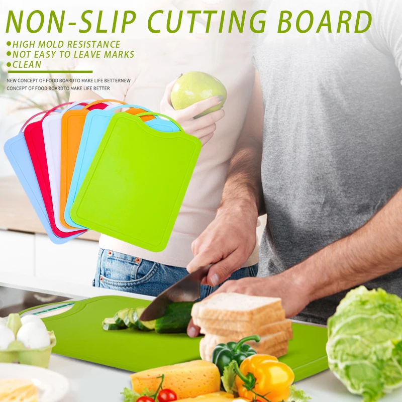 Kitchen Cutting Board Pp Plastic Chopping Board Non Slip Cut Fruit Board Kitchen Accessories B88 Chopping Blocks Aliexpress