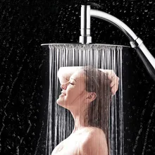 Насадка для душа с эффектом сопло высокого указатель давления турбонаддува Насадки для душа Ванная комната рука большая дождевая вода-сберегающий фильтр душ экономия воды