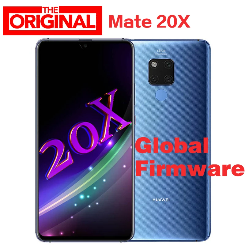 Стоковая глобальная прошивка опционально huawei mate 20X20X4G LTE мобильный телефон 8 Гб ram 256 ГБ rom 40.0MP NFC IP53 Kirin 980 7," 2 K