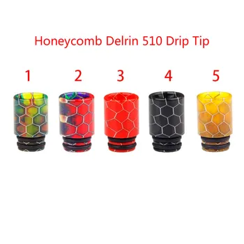 

Honeycomb Delrin 510 Drip Tip For Purity MTL RTA/Millennium RTA/Reload MTL RTA/Artery PAL 2 II Pro