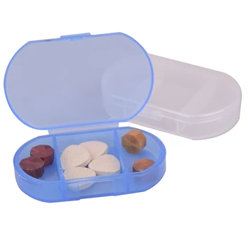 

1Pc Portable 2/3 Grids Pill Box Drug Tablet Medicine Storage Holder Splitter Case Storage Organizer Container Case