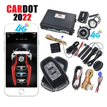 

CARDOT 4G Gsm gps Promotional PKE Key FOB Remote Engine Start Stop Keyless Entry Central Lock Smart Car Alarm For Russian Brazil