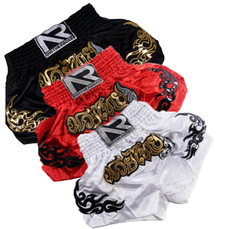Tanie 17 kolorów bokserskie mężczyźni kobiety drukowanie spodenki MMA kick Boxing walczące krótkie tygrys bokserskie Mma Muay Thai kąpielówki