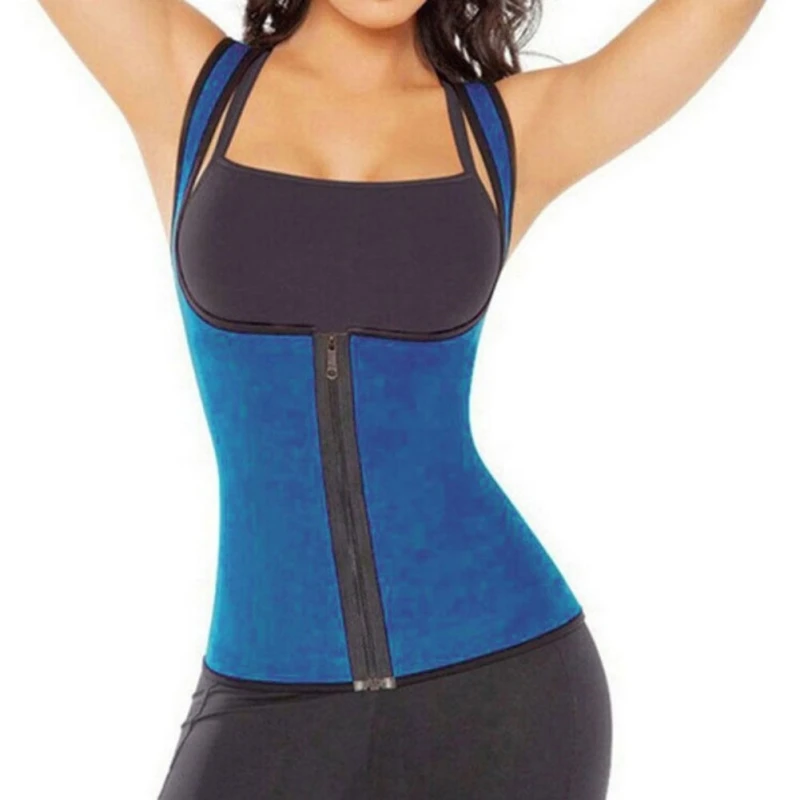 

Newest ArrivalWomen Waist Trainer Zipper Vest Adjustable Breathable Waist Slimming Corset Sport Body Shaper For Weight Loss Fitn