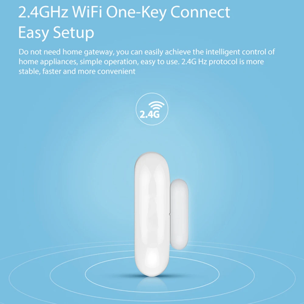 Wifi датчик для двери дверной сигнализации для домашняя система охранной сигнализации 2,4 ГГц мини окна дверной датчик Alarma pandta Wifi Alarme