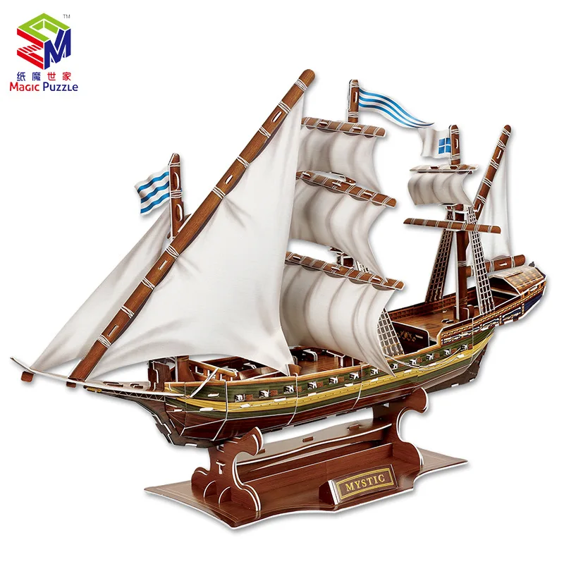 Karton Bina Bulmaca 3d Korsan Gemisi Santa Maria Modeli Montaj Egitici Yapboz Oyuncaklar Cocuklar Icin Ev Dekorasyon Puzzles Aliexpress