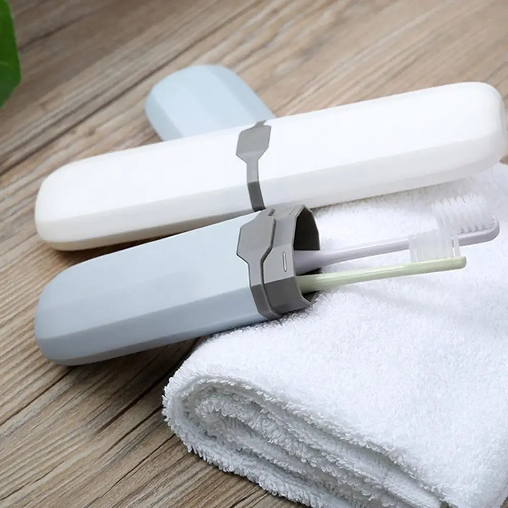 

1PC 20cmx5.5cm Easy Portable Toothbrush Protect Holder Travel Camping Toothbrush Storage Box Cover L*5