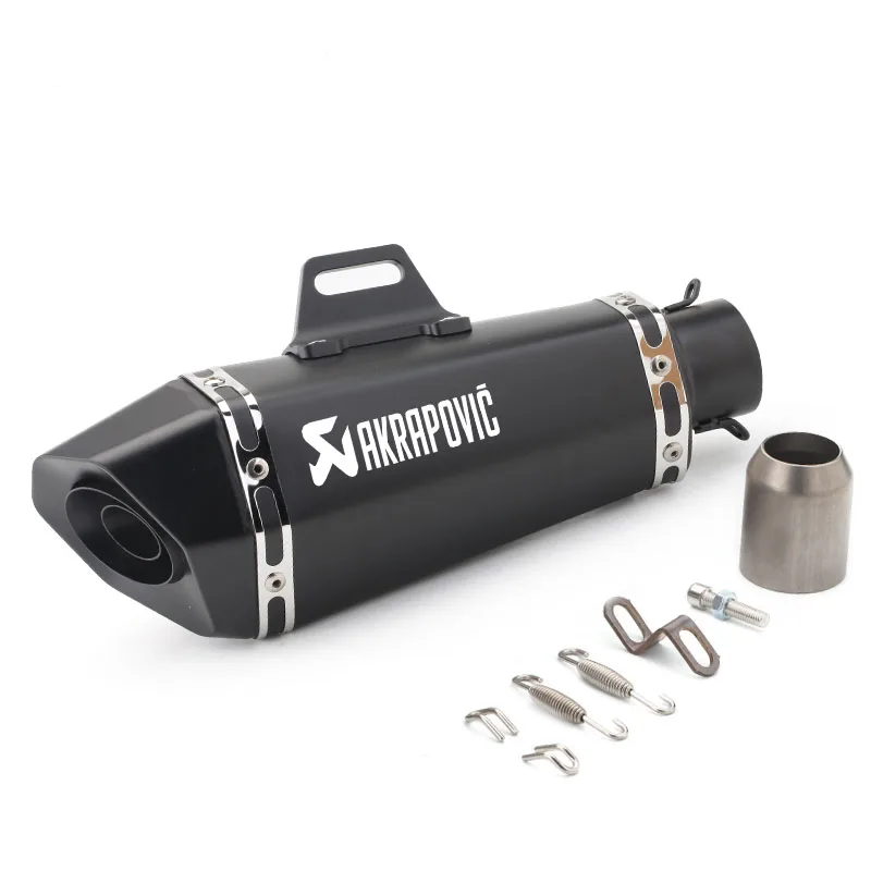 

51mm inlet Universal motorcycle akrapovic exhaust muffler for FZ1 R6 R15 R3 ZX6R ZX10 Z900 1000 CBR1000 GSXR1000 650 K7 K8 K11
