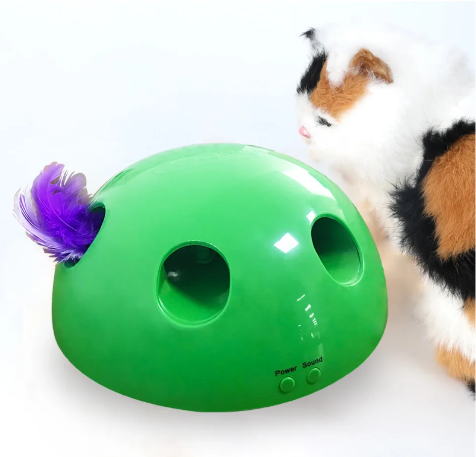 

Electric USB Battery-Rotating Cat Teaser Toy Pet Play with Cat Disc Cat-And-Mouse Toy Automatic Cat Teaser Toy