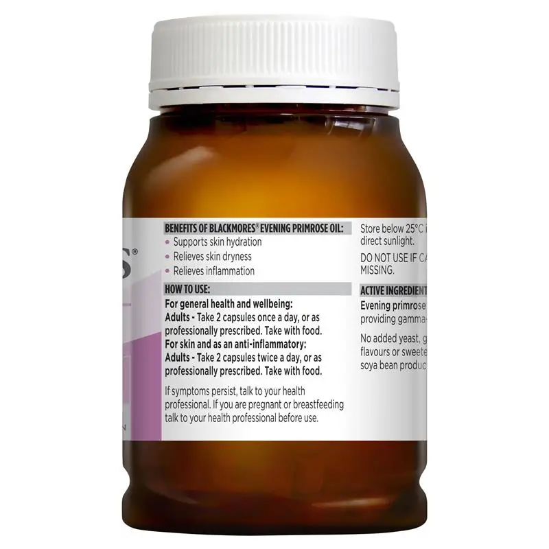 Blackmores МАСЛО ВЕЧЕРНЕЙ ПРИМУЛЫ 190 капсулы EPO GLA Omega 6 для женщин здоровый