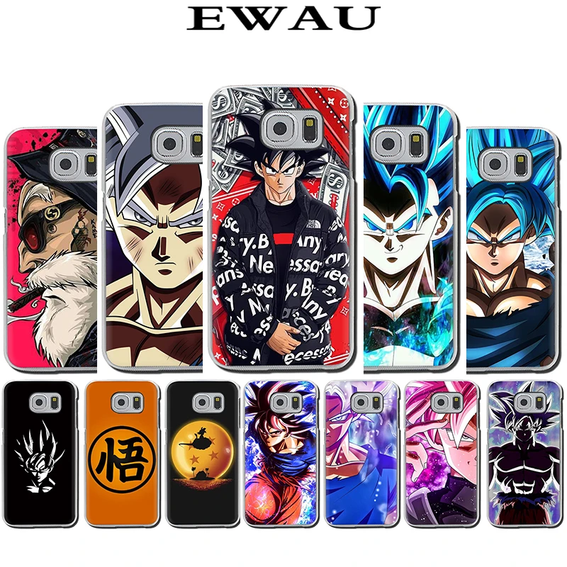 

EWAU Anime Dragon Ball Super Goku Hard Phone Cover Case for Samsung Galaxy S6 S7 S8 S9 S10e Plus Note8 9 M10 20 30 40