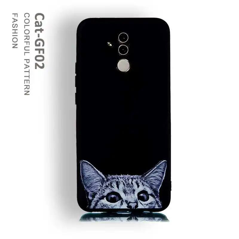 Модный мягкий ТПУ чехол с узором GF 6," для huawei mate 20 Lite, чехол для huawei mate 20 Lite, чехол для телефона - Цвет: Cat-GF02