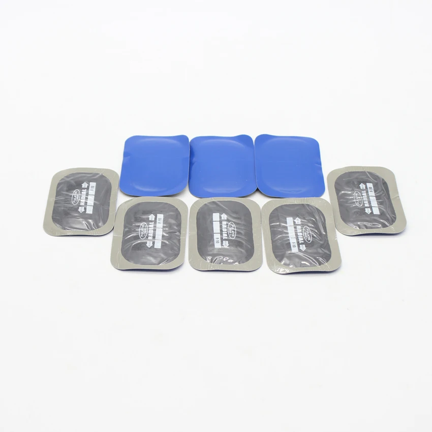 

Repair of 20 pieces of side shoulder and crown of vacuum tire with special patch vulcanizer patch for radial tire