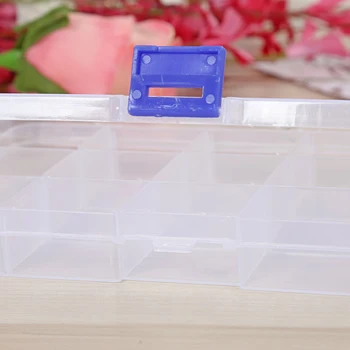 

4Pcs/Set 8 Grids Detachable Plastic Storage Box Storing Jewelry Bead Screws Pills Organizer Container 13.7*6.7*2.7cm With Cover