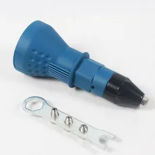 

Electric Rivet Nut Gun Riveting Tool Cordless Riveting Drill Adaptor Insert Nut Tool Riveting Drill Adapter 2.4mm-4.8mm