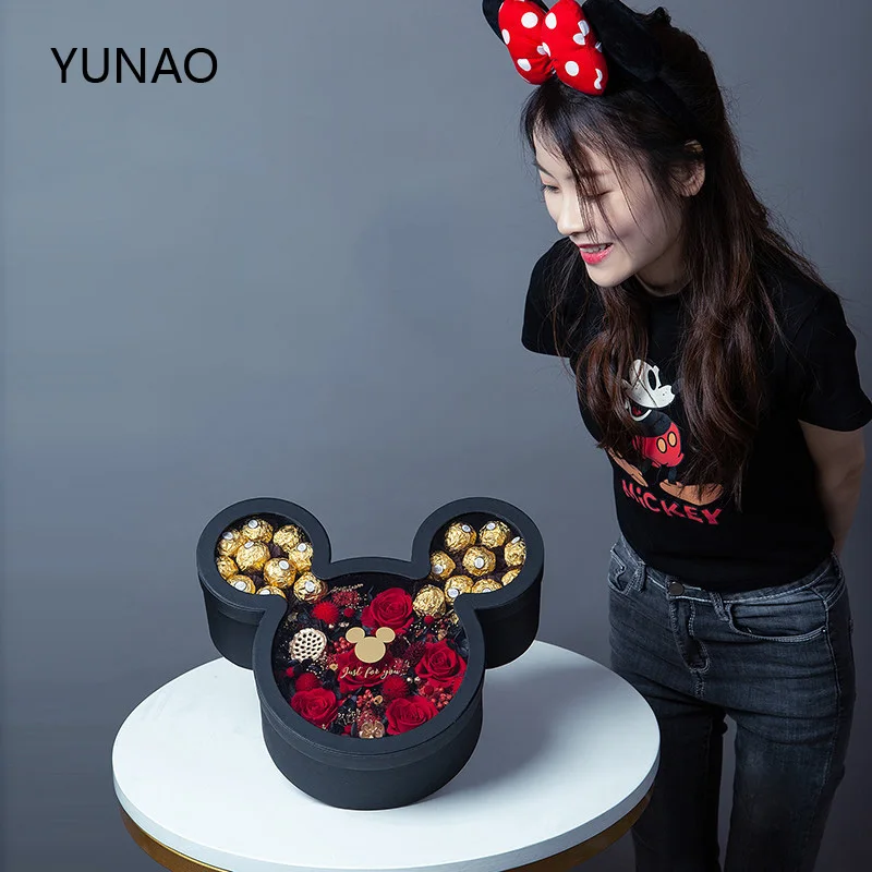 New Flower chocolate gift box transparent PVC packaging gift box florist halloween christmas wedding decoration gift decoration