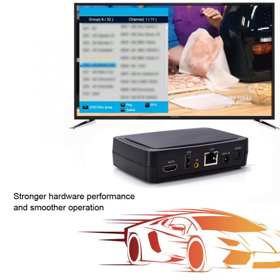 IBRAVEBOX M258 IPTV Box Full HD H.265 Поддержка мягкого обновления EPG USB WiFi 2 ГБ DDR3 IPTV boxs для Youtube быстрее, чем MAG250 MAG254