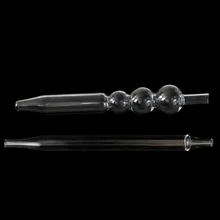 Стеклянная Ручка и трубка для стеклянных принадлежности для кальянов стеклянный патрубок ручной хвостовик для чича и трубка для кальяна