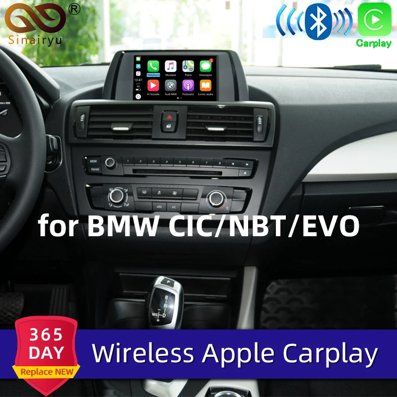 Sinairyu Wi-Fi беспроводной Apple Carplay автомобиль играть для BMW CIC NBT EVO 1 2 3 4 5 7 серии X1 X3 X4 X5 X6 MINI i3 Android авто зеркало