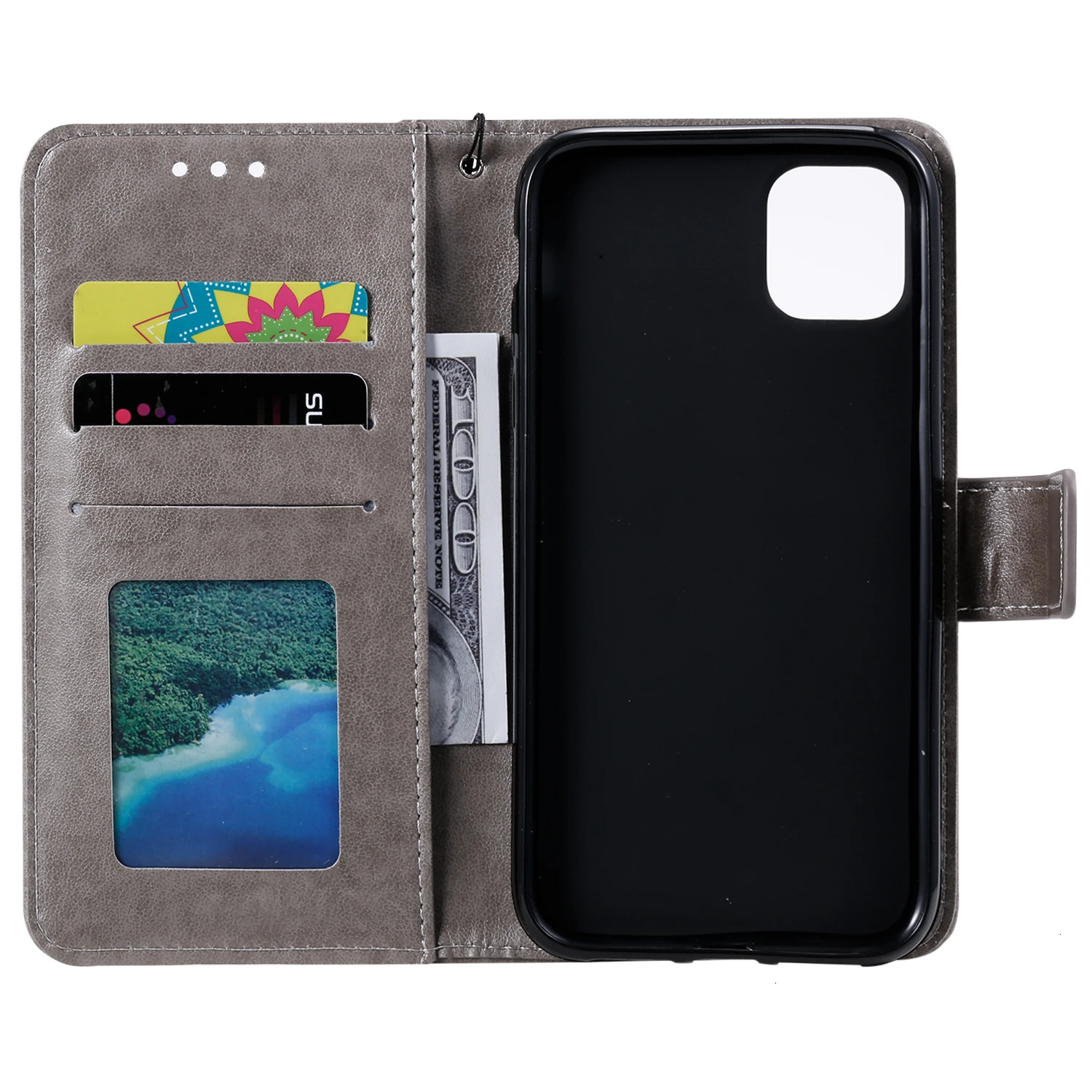 Кожаный чехол-книжка с 3D узором для iphone 7, 8 Plus, 6, 6 S, кошелек, ПУ, слот для карт, чехол для iphone 11 Pro, X, XR, XS, Max, чехол s, Fundas