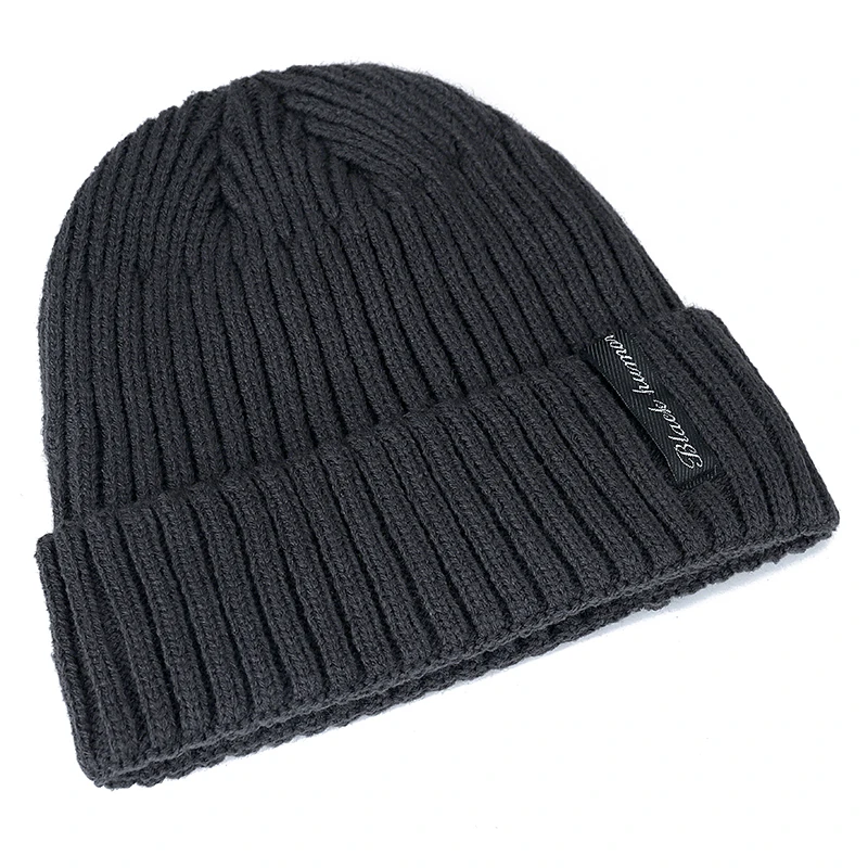 Black Human Winter Hat Add Fur Warm Beanies Hat Baggy Skullies Knitted For Men Women Ski Sports Beanies Cap,knitted hat,winter hats