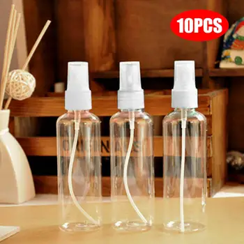 

1/10Pcs Refillable Clear Plastic Perfume Atomizer Empty Small Spray Bottles 10Ml
