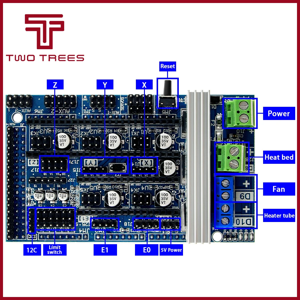 Пандусы 1 4 панель управления расширения для Arduino 3D принтер плата части Лер