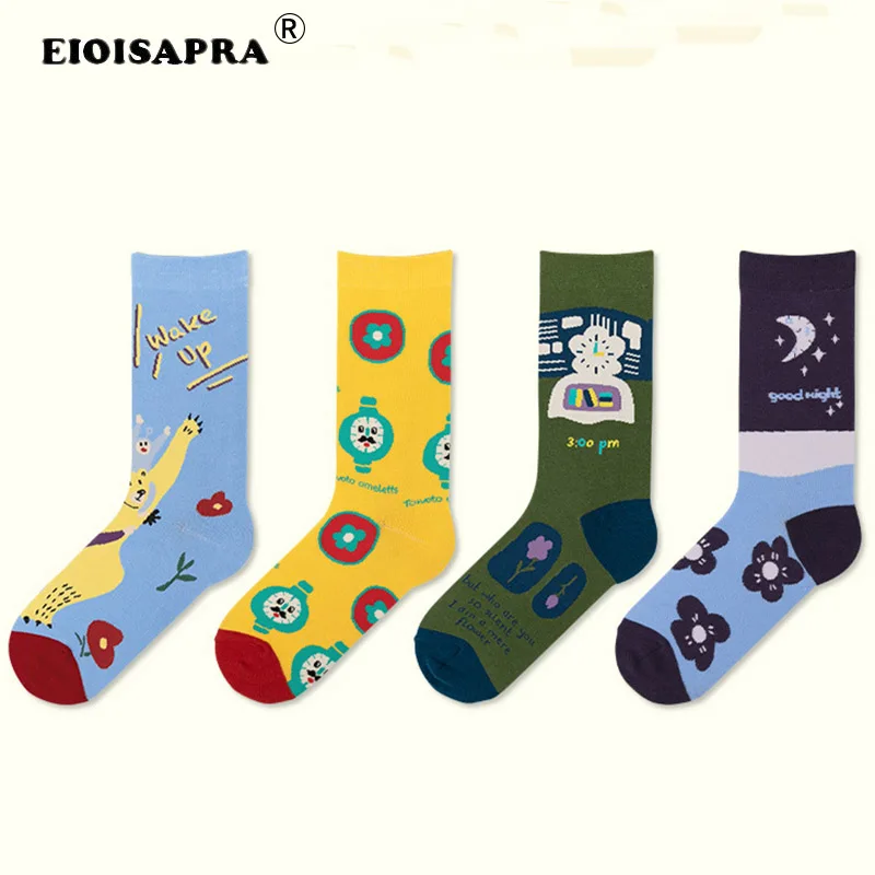 Продукт Креативные милые Мультяшные носки повседневные Харадзюку забавные носки высокого качества для мужчин и женщин