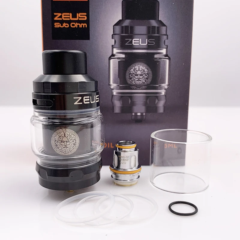 Vmiss Zeus Sub Ом бак 5 мл Ёмкость распылитель с сеткой Z1 катушки 0.4ohm/0.2ohm ZEUS X SUBOHM Aegis мод