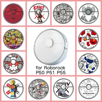 

Provide Customized Custom Fashion Sticker for Roborock P50 P51 P55 Robot Robotic Vacuum Cleaner Skin Spare Parts Accessories