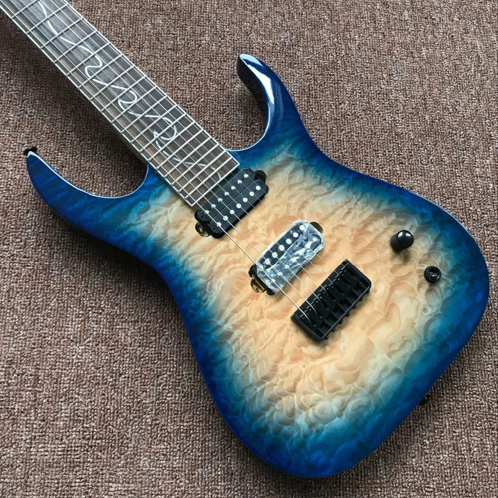 New Style.custom 6 Strings Electric Guitar.support customization gitaar.high quality rosewood fingerboard guitarra,blue color399 (1)