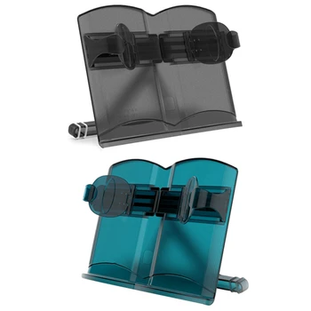 

2x Black & Blue Portable Book Stand Holder Bookrest Adjustable Book Accessories Support Bookends Book