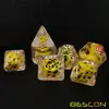 Bescon Novelty Polyhedral Dice Set YellowDuck, Yellow Duck RPG Dice set of 7 2