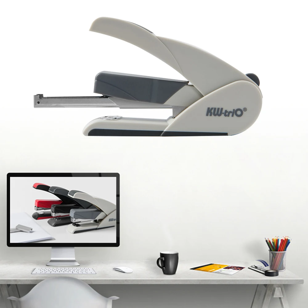 

Office Desktop Stapler Executive Paper Metal Stapler Super Low Force Effort One Finger Touch