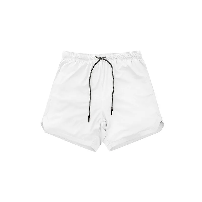 Мужские спортивные шорты, фитнес для мышц, Быстросохнущий тренировочный баскетбольный мяч, пять штанов, одноцветные шорты