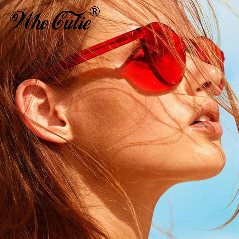 WHO CUTIE 2018 фиолетовые круглые безрамные солнцезащитные очки мужские и женские