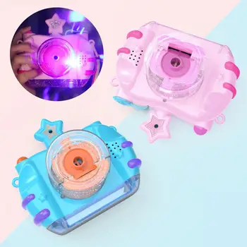 

1 PC Kids Camera Shape Bubble Blower Automatic Bubble Machine Maker Blower with LED Music Toy Gift kids funny funny blow bubbles