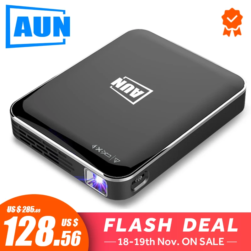 8443.95руб. 55% СКИДКА|AUN мини проектор X3, зеркальное отображение экрана телефона Android/IOS, мультимедийная система, портативный проектор для домашнего кинотеатра 1080 P, 3D проектор on AliExpress 