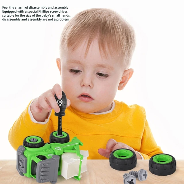 40JC Firefighting Sanitation Farmer Construction Toys Take Apart Car Toys DIY Engineering Construction Toy 4