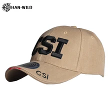 HAN WILD CSI армейская тактическая Кепка, бейсбольная Кепка с вышивкой на открытом воздухе, мужская повседневная бейсболка, кепка для папы, унисекс HAN WILD CSI армейская тактическая Кепка, бейсбольная Кепка с вышивкой на открытом воздухе, мужская повседневная бейсболка, кепка для папы, унисекс