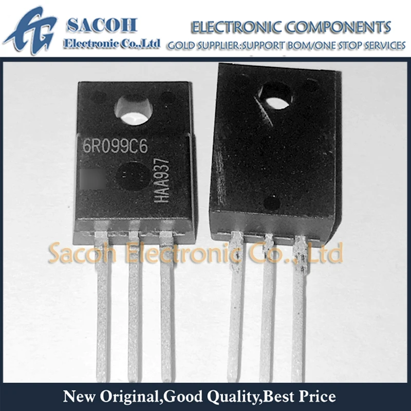 

10Pcs IPA60R099C6 or IPA60R099C7 or 6R099C6 or 60C7099 TO-220F 38A 600V Power MOSFET Transistor