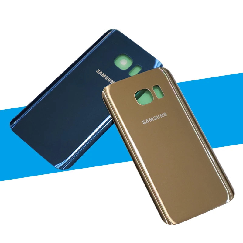 samsung Galaxy S7 G930F/S7 EDGE G935F samsung чехол для батареи Чехол для samsung S7 заднее стекло крышка