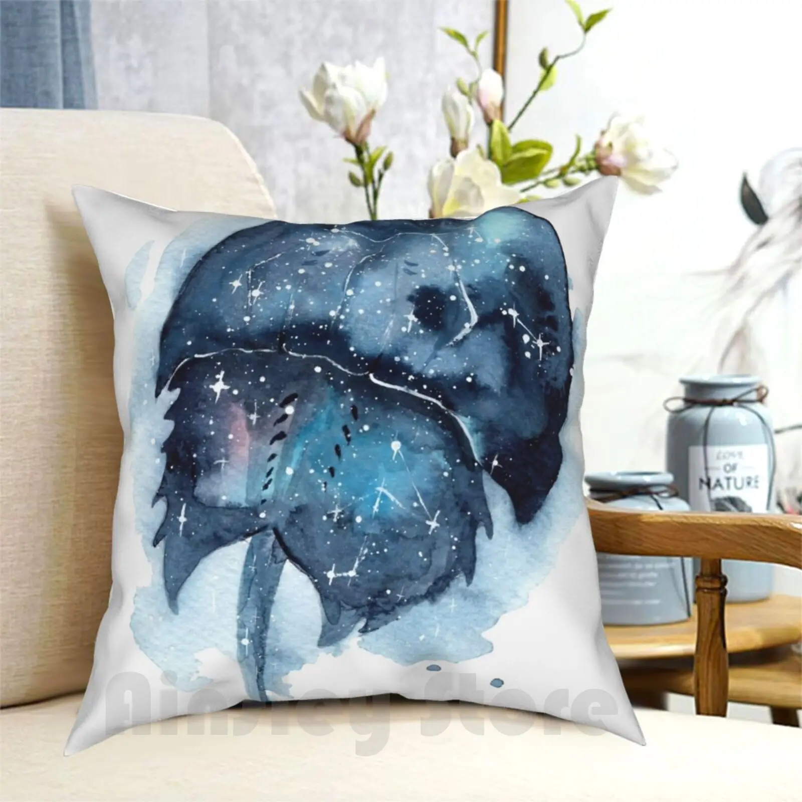 

Galactic Horseshoe Crab Pillow Case Printed Home Soft DIY Pillow cover Space Galaxy Universe Cosmos Stars Nebula Night Sky