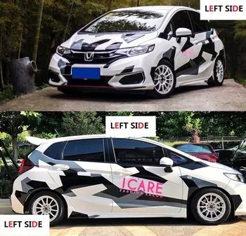 

LEFT SIDE Personality Fun car Stickers Decorative Cover Scratches Stickers Waterproof Accessories Vehicle Modified Car Stickers