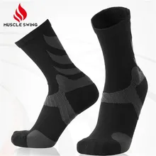 2 pairs/lot Marathon Running Socks MUSCLE SWING Men Sports Socks Outdoor Climbing Hiking Socks