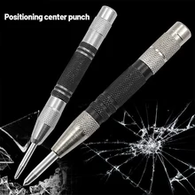 Localisateur de perçage central automatique, polyvalent, noir et argent, pour outil de marquage des métaux