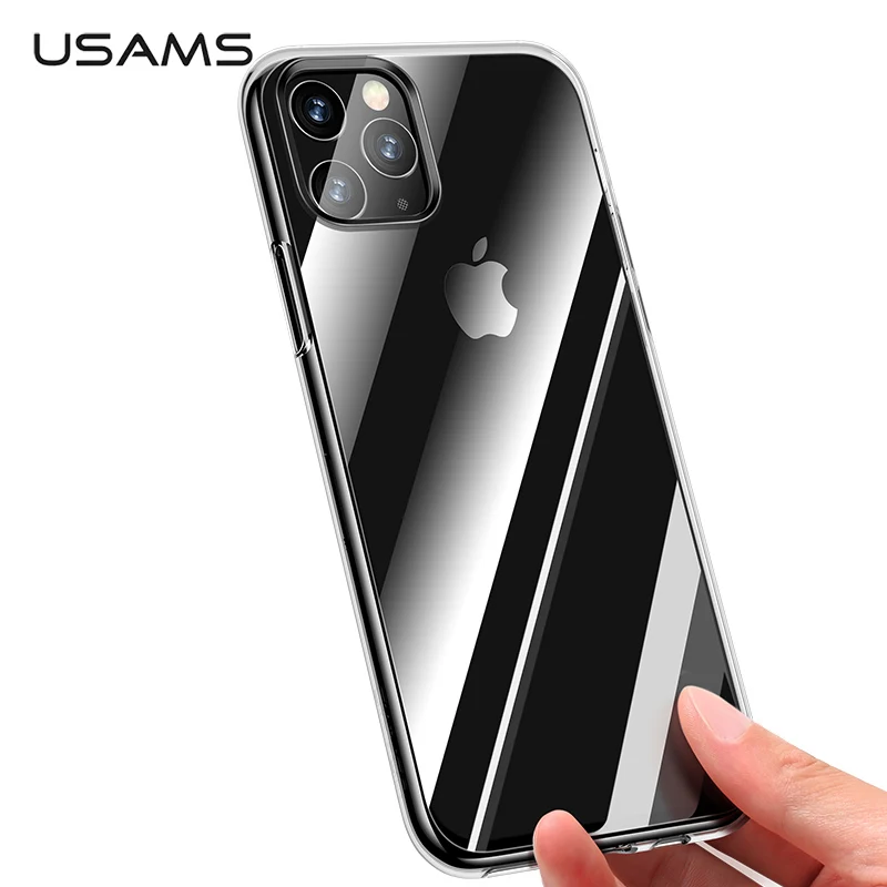 USAMS Transparent TPU Case for iPhone 11 Max Ultra-thin Thickness Back Cover Coque 2019 Shockproof Shell Phone |